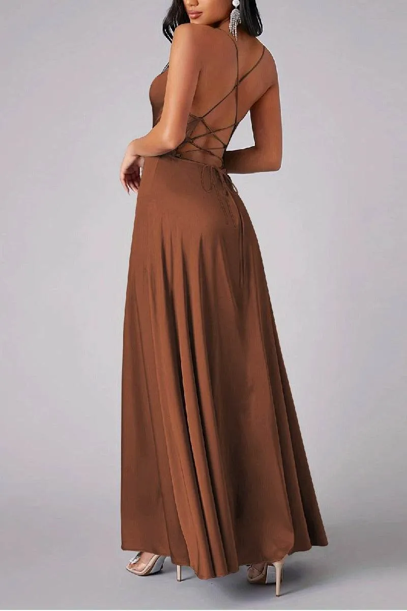 A-line Maxi Stretch Formal Evening Dresses 865729646697 sold by Cocomelody product image thumbnail 2