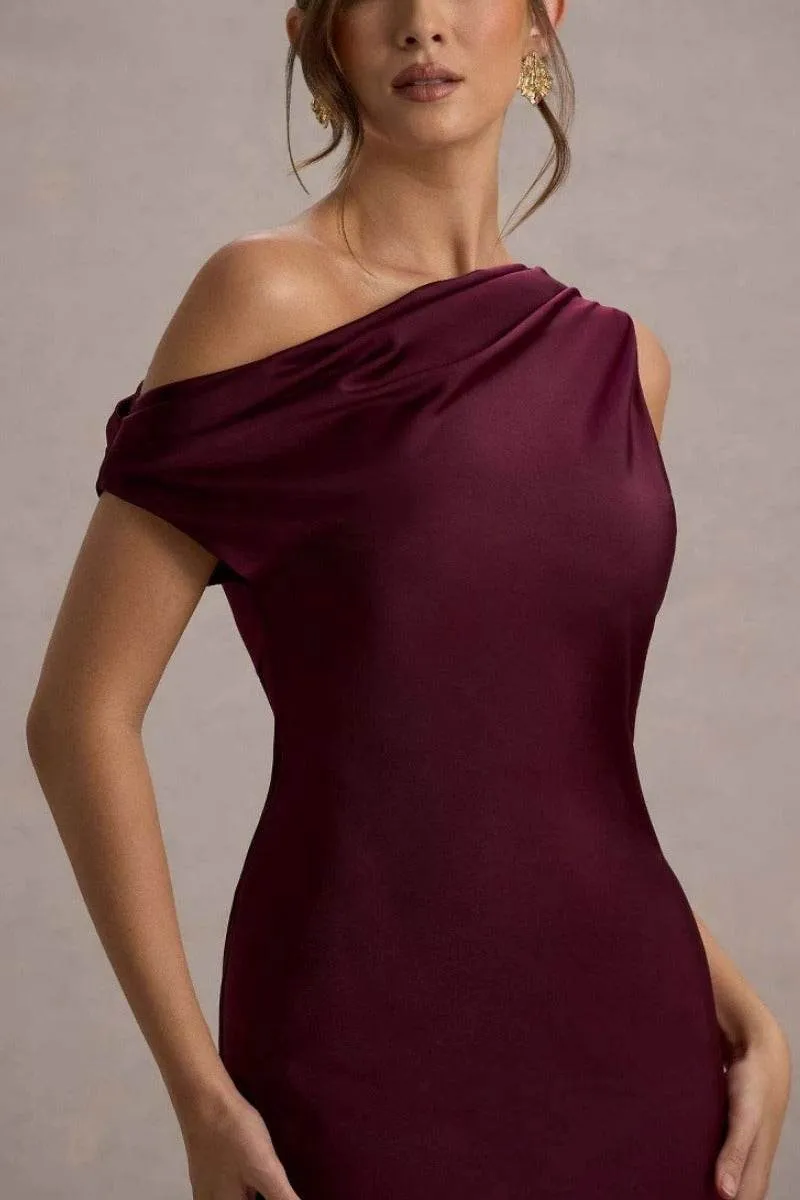 Sheath-Column Maxi Satin Formal Evening Dresses 913210956566 sold by Cocomelody product image thumbnail 4