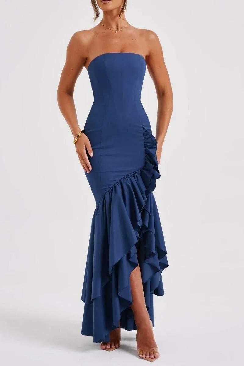 Mermaid High-Low Stretch Formal Evening Dresses 746074126248 sold by Cocomelody product image thumbnail 4