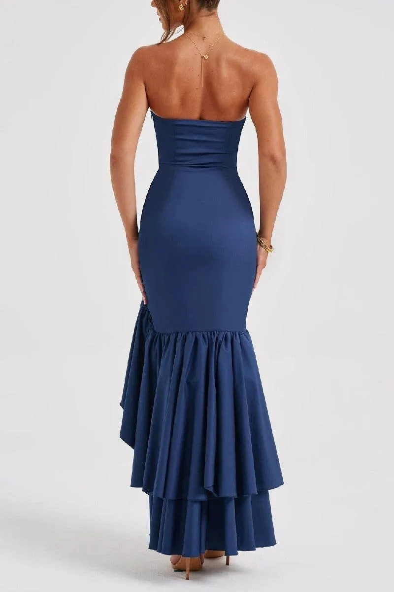 Mermaid High-Low Stretch Formal Evening Dresses 746074126248 sold by Cocomelody product image thumbnail 2