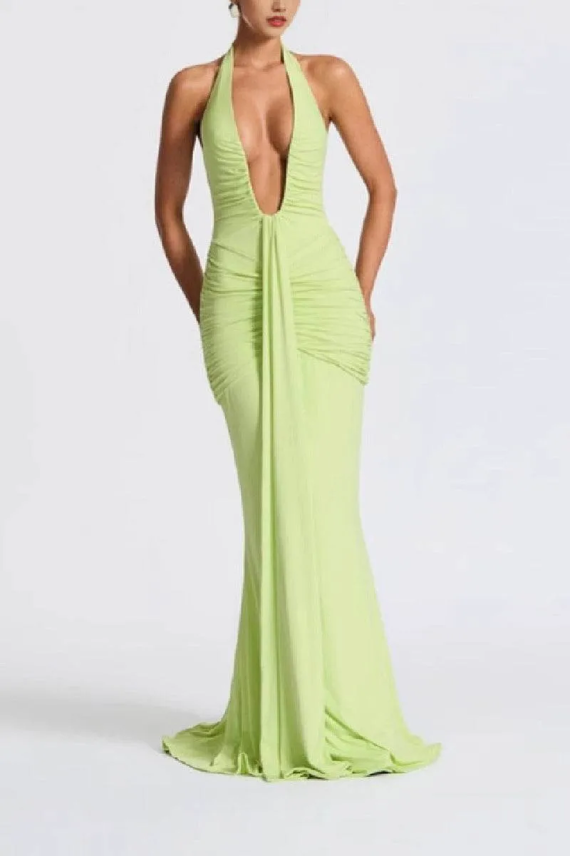 Mermaid Maxi Knitted Semi Formal Wedding Guest Dresses 917018224683 sold by Cocomelody product image thumbnail 5