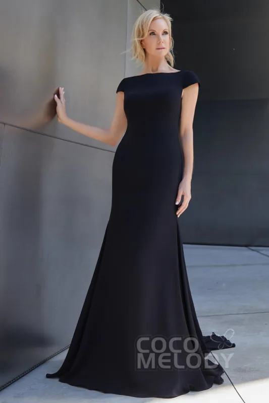 Trumpet-Mermaid Sweep-Brush Train Chiffon Dress PR3605CR sold by Cocomelody