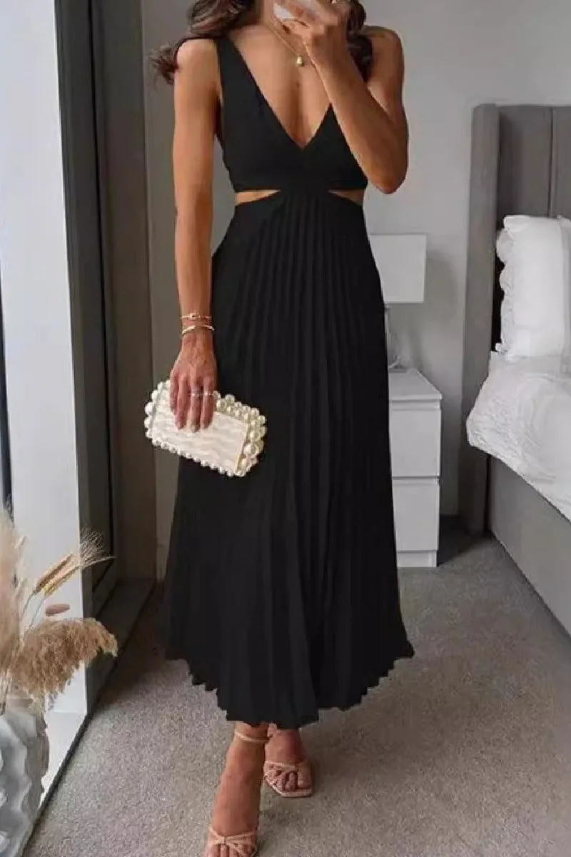 A-Line Tea Length Elastic Satin Wedding Guest Dress 1043657886538 sold by Cocomelody product image thumbnail 5