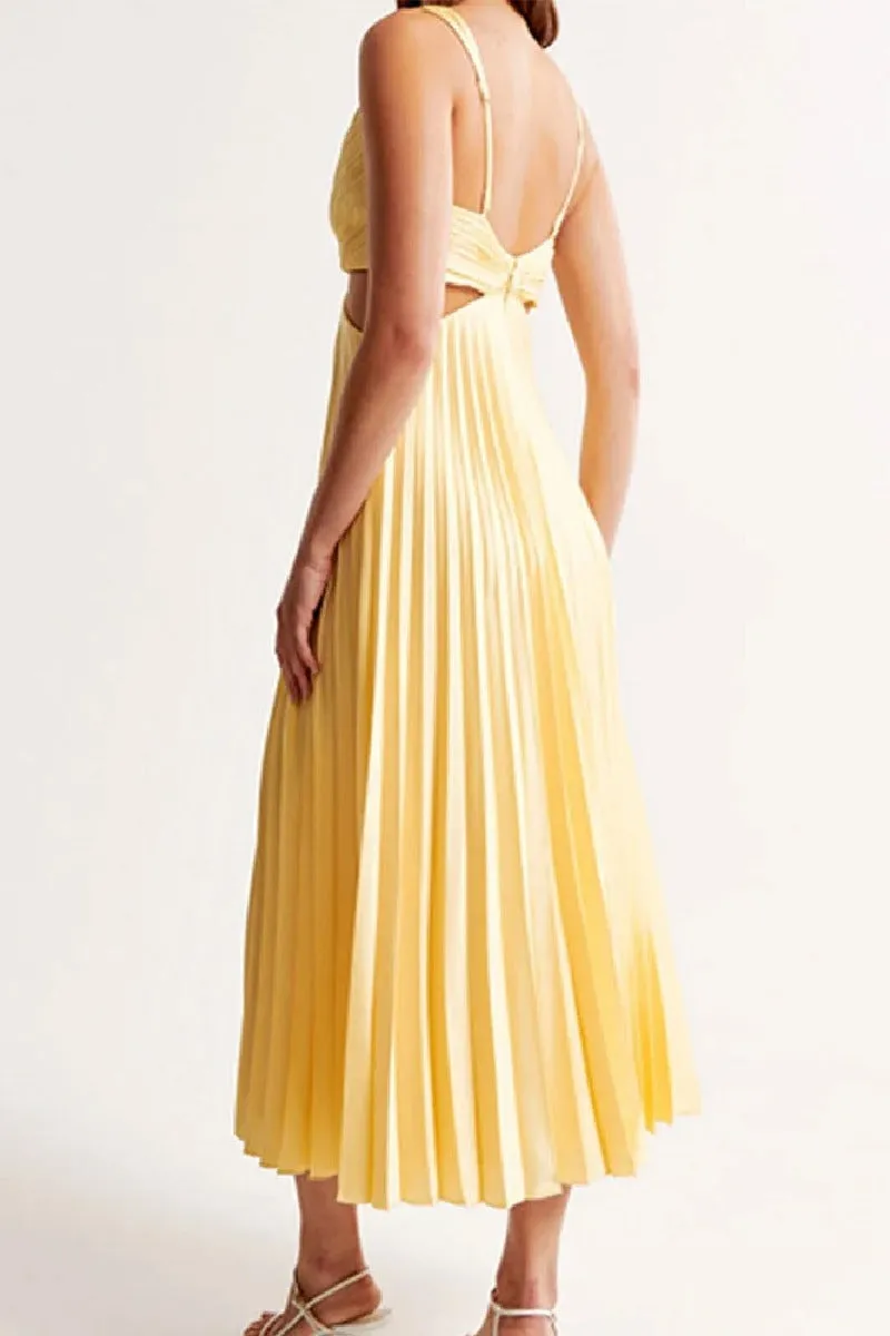 A-Line Tea Length Elastic Satin Wedding Guest Dress 1043657886538 sold by Cocomelody product image thumbnail 2