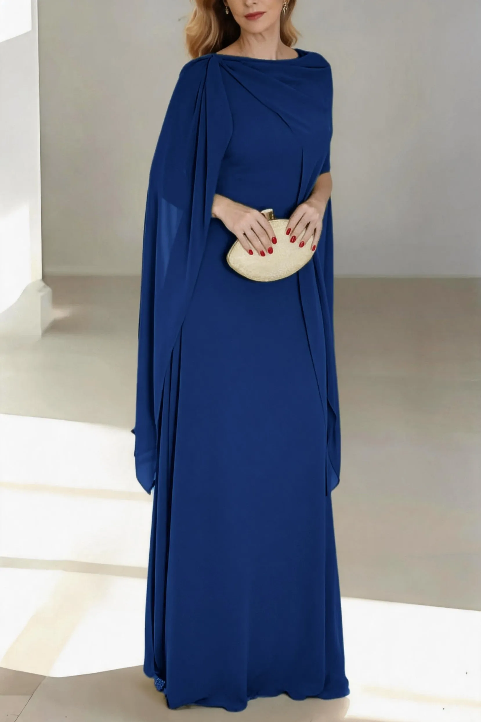 A-Line Floor Length Chiffon Mother of the Bride Dress CM0439 sold by Cocomelody product image thumbnail 3