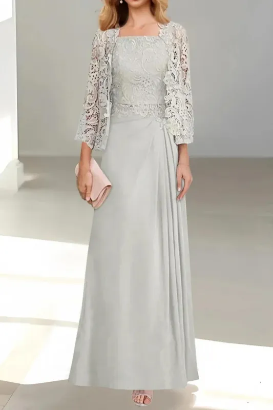 A-Line Floor Length Chiffon Mother of the Bride Dress CM0432 made by Cocomelody
