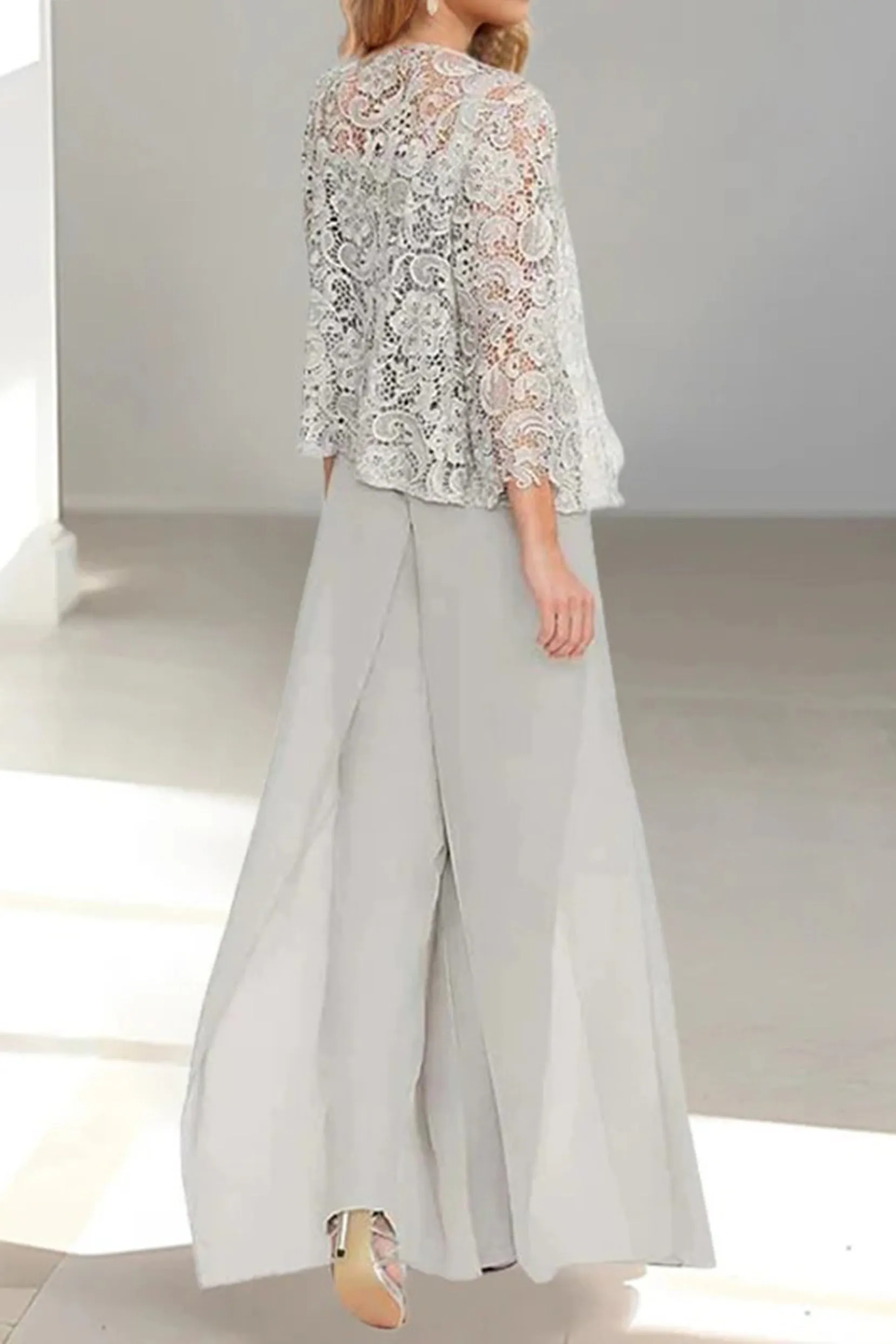 A-Line Floor Length Chiffon Mother of the Bride Dress CM0431 sold by Cocomelody product image thumbnail 2