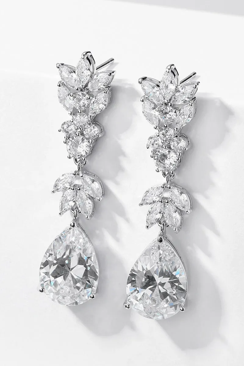 Luxury Teardrop Drop Long Dangle Marquise Leaf Earrings 636326799698 sold by Cocomelody product image thumbnail 5