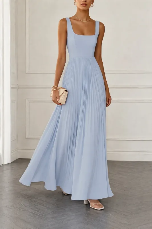 A-Line Maxi Chiffon Wedding Guest Dress CG0358 made by Cocomelody