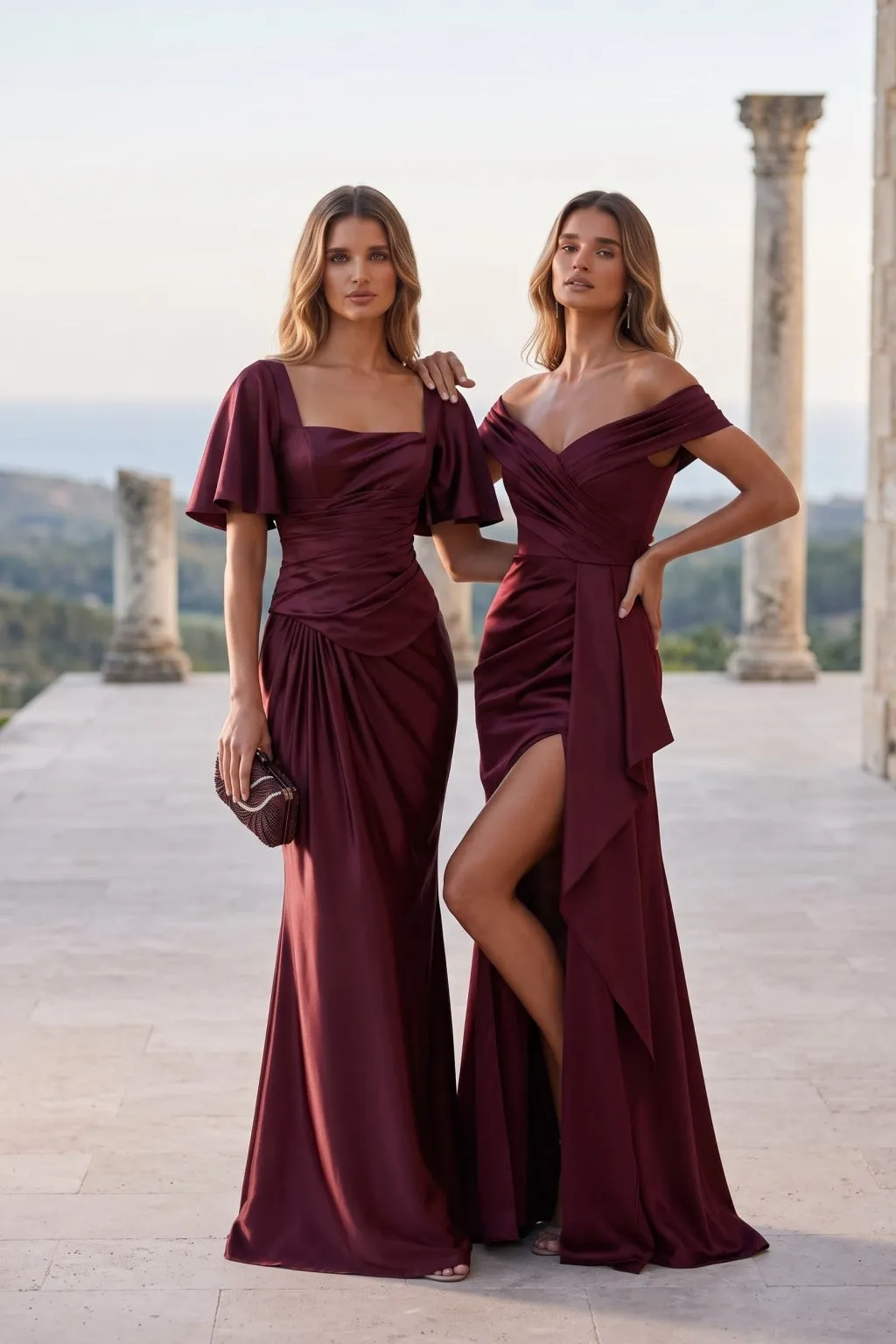 Mermaid Two-Piece Floor Length Stretch Satin Special Occasion Dress CS1077 sold by Cocomelody product image thumbnail 5
