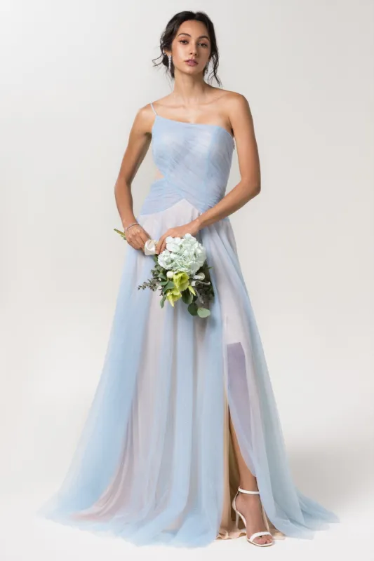 A-Line Floor Length Sparkling Tulle Bridesmaid Dress Formal Dresses CB0612 sold by Cocomelody