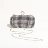 Hand diamond-encrusted dinner bag Hand bag chain small square bag 689059915170 sold by Cocomelody