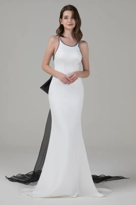 Mermaid Court Train Elastic Cloth Wedding Dress CW2560 sold by Cocomelody