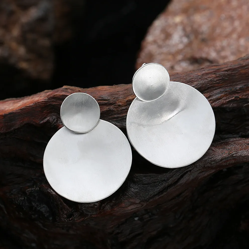 Fashion personality geometric brushed earclip medium long earrings 619305820647 sold by Cocomelody product image thumbnail 4