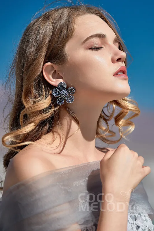 Charming Alloy Wedding Earrings with Imitation Pearl HG18007 sold by Cocomelody