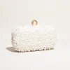 Hand pearl dinner bag diagonal evening bag 689059683528 sold by Cocomelody