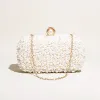 Hand pearl dinner bag diagonal evening bag 689059683528 sold by Cocomelody