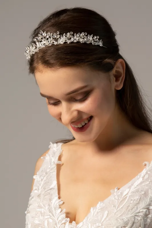 Alloy Tiaras with Rhinestone CH0268 sold by Cocomelody
