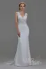 Mermaid Chapel Train Knitted Fabric Wedding Dress LD5816 sold by Cocomelody