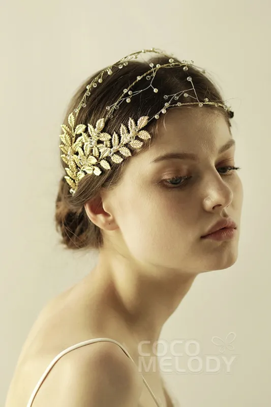 Alloy Headbands with Pearl and Crystals CH0317 sold by Cocomelody
