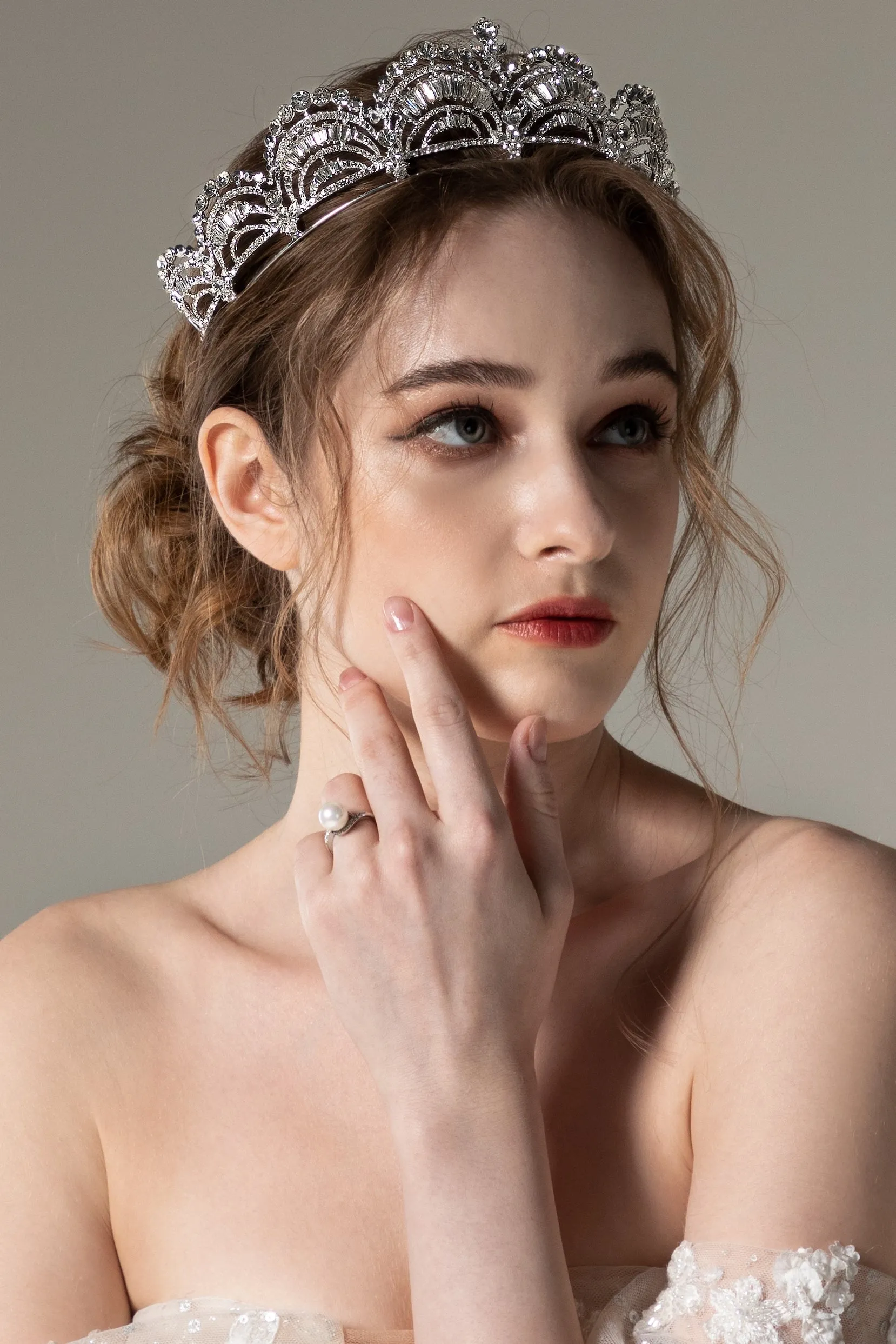 Alloy Tiaras with Rhinestone CH0365 sold by Cocomelody product image thumbnail 3