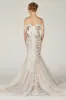 Trumpet Court Train Tulle Elastic Satin Wedding Dress CW2126 sold by Cocomelody