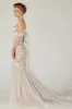 Trumpet Court Train Tulle Elastic Satin Wedding Dress CW2126 sold by Cocomelody