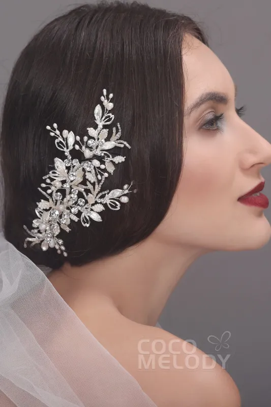 Modern Alloy Hairpins with Imitation Pearl AH17039 sold by Cocomelody