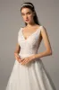 A-Line Chapel Train Tulle Wedding Dress CW2379 sold by Cocomelody