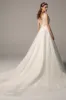 A-Line Chapel Train Tulle Wedding Dress CW2379 sold by Cocomelody