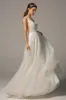 A-Line Chapel Train Tulle Wedding Dress CW2379 sold by Cocomelody