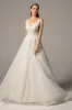 A-Line Chapel Train Tulle Wedding Dress CW2379 sold by Cocomelody