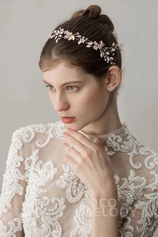 Elegant Alloy Headbands with Opal AH18012 sold by Cocomelody