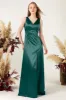 Sheath Sweep Acetate Satin Bridesmaid Dress Formal Dresses CB0502 sold by Cocomelody