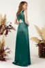 Sheath Sweep Acetate Satin Bridesmaid Dress Formal Dresses CB0502 sold by Cocomelody