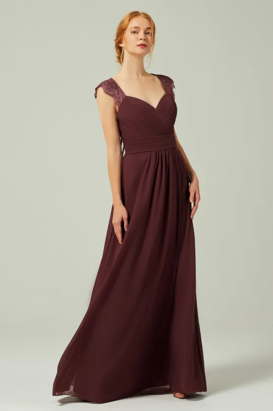A-Line Floor Length Chiffon Bridesmaid Dress Formal Dresses CB0298 sold by Cocomelody