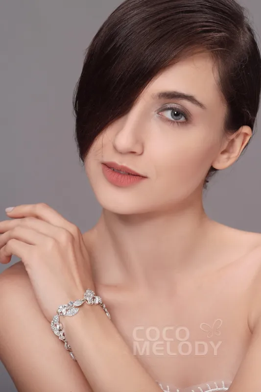 Modern Alloy and Zircon Wedding Bracelets HL17008 sold by Cocomelody