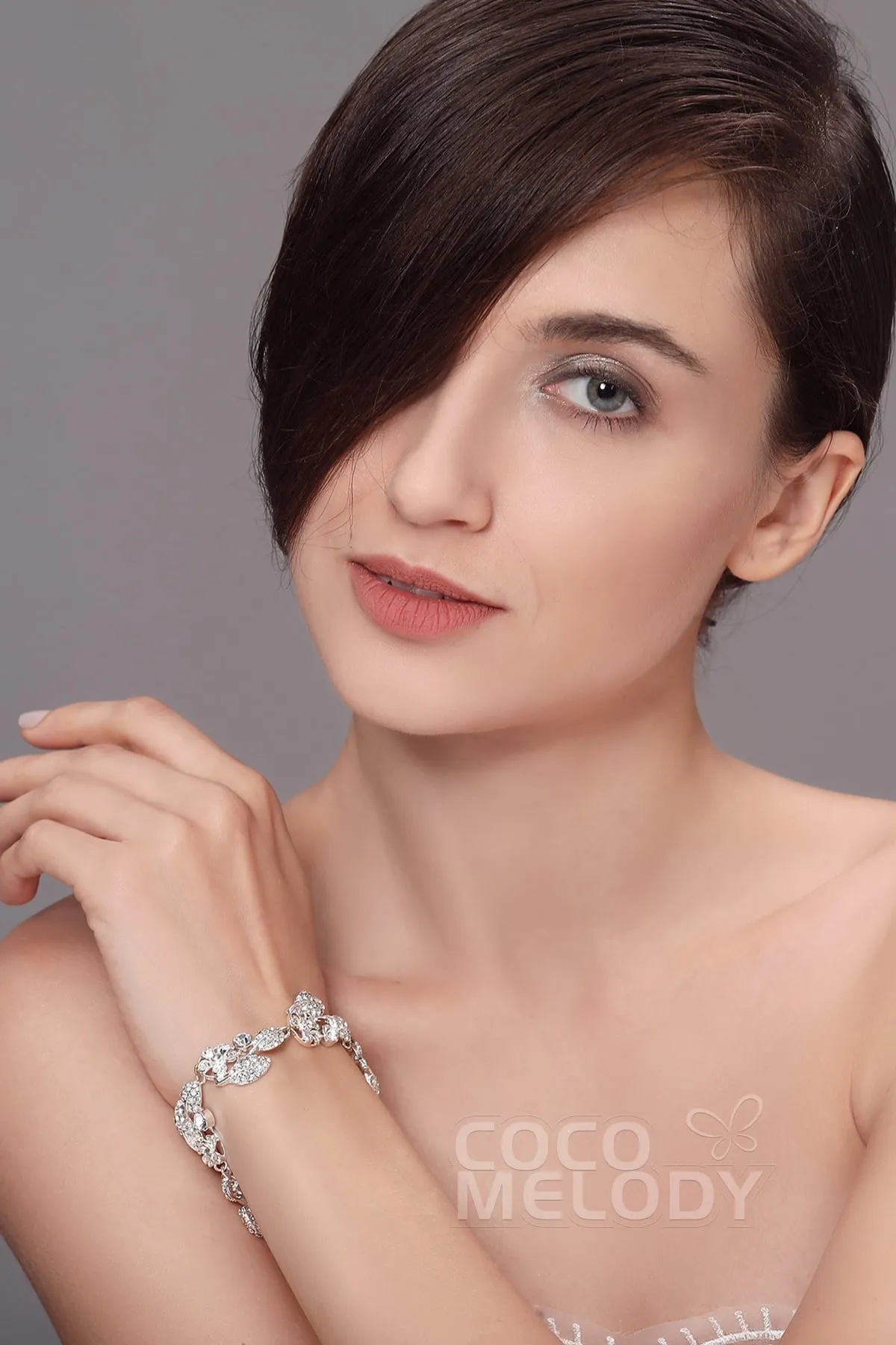 Modern Alloy and Zircon Wedding Bracelets HL17008 sold by Cocomelody