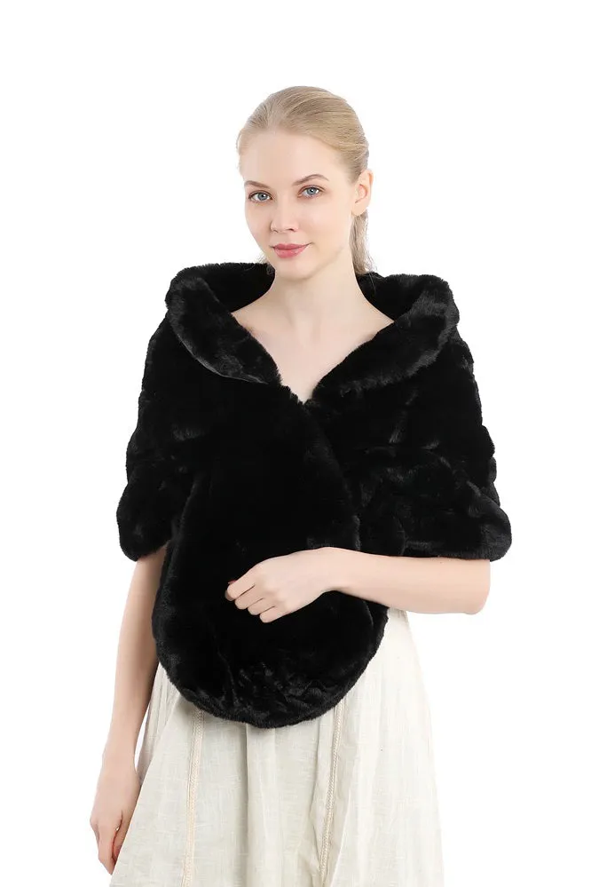 Faux Fur Shawl with CJ0123 sold by Cocomelody product image thumbnail 3