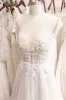 A-Line Sweep-Brush Train Lace Tulle Wedding Dress CW3109 sold by Cocomelody