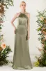 Sheath Sweep Luxe Satin Bridesmaid Dress Formal Dresses CB0501 sold by Cocomelody