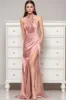 Sheath-Column Sweep-Brush Train Silk-Like Prom Dress CS0431 sold by Cocomelody