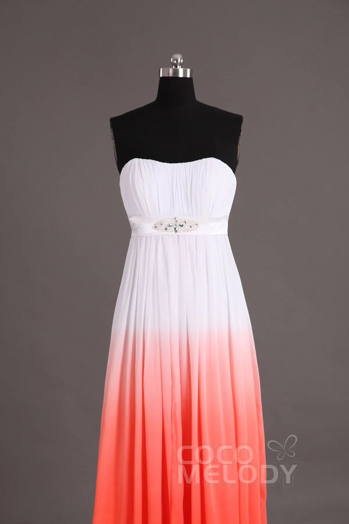 Sheath-Column Floor Length Chiffon Bridesmaid Dress Formal Dresses PR2917 sold by Cocomelody product image thumbnail 3