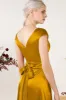 A-Line Sweep Luxe Satin Bridesmaid Dress Formal Dresses CB0497 sold by Cocomelody