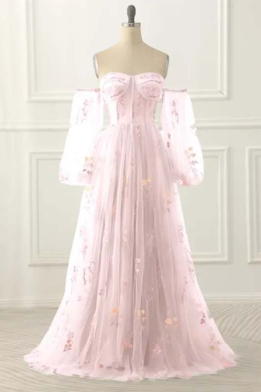 A-Line Floor Length Print Prom Dress CS0442 sold by Cocomelody