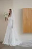 Trumpet Sweep-Brush Train Stretch Satin Lace Wedding Dress CW3217 sold by Cocomelody