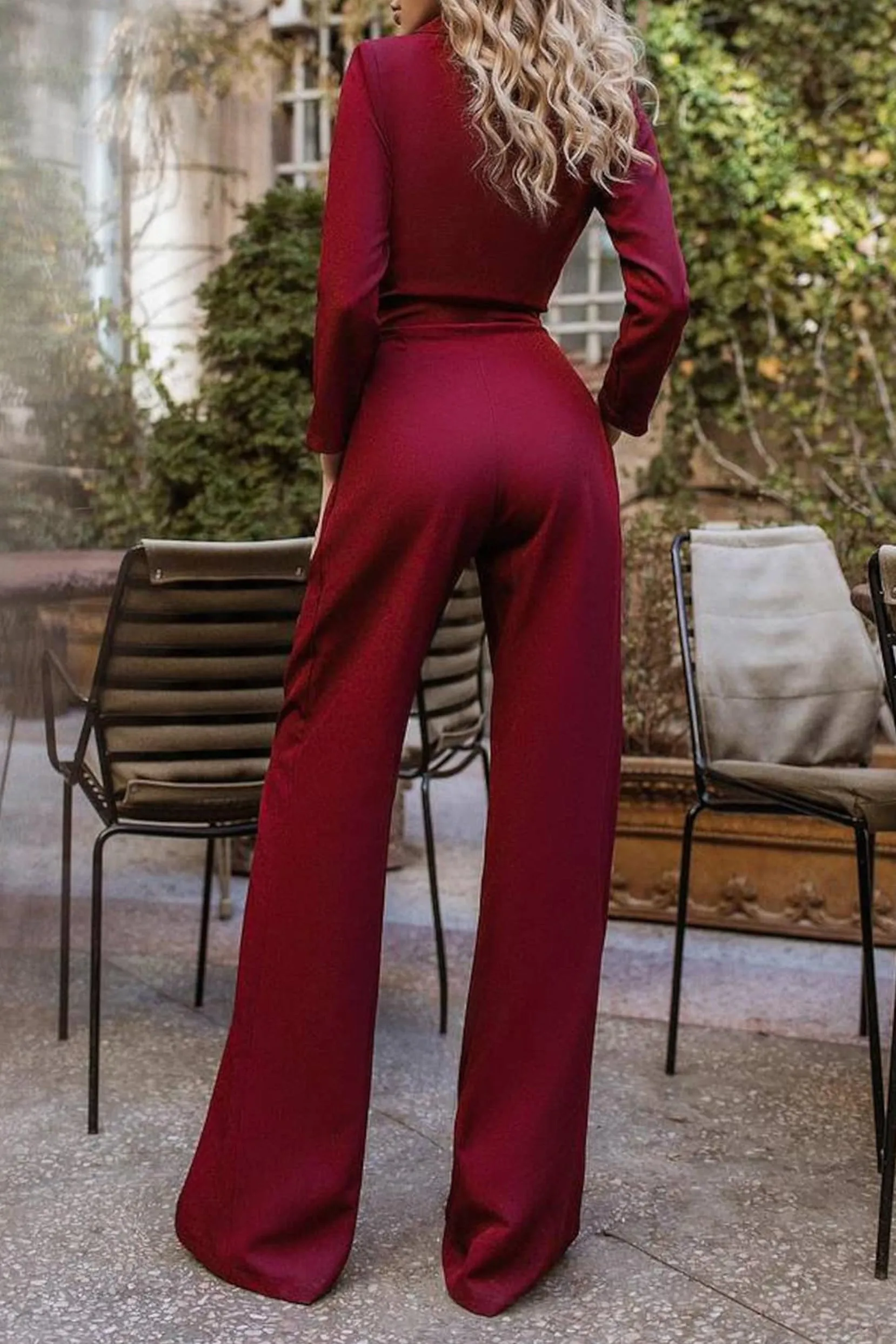 Jumpsuit Floor Length Elastic Satin Dress CG0174 sold by Cocomelody product image thumbnail 2