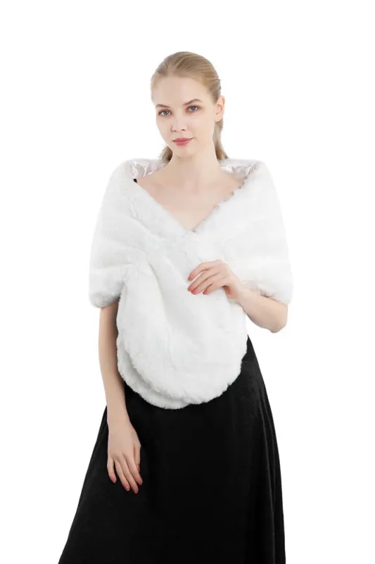 Faux Fur Shawl with CJ0122 sold by Cocomelody