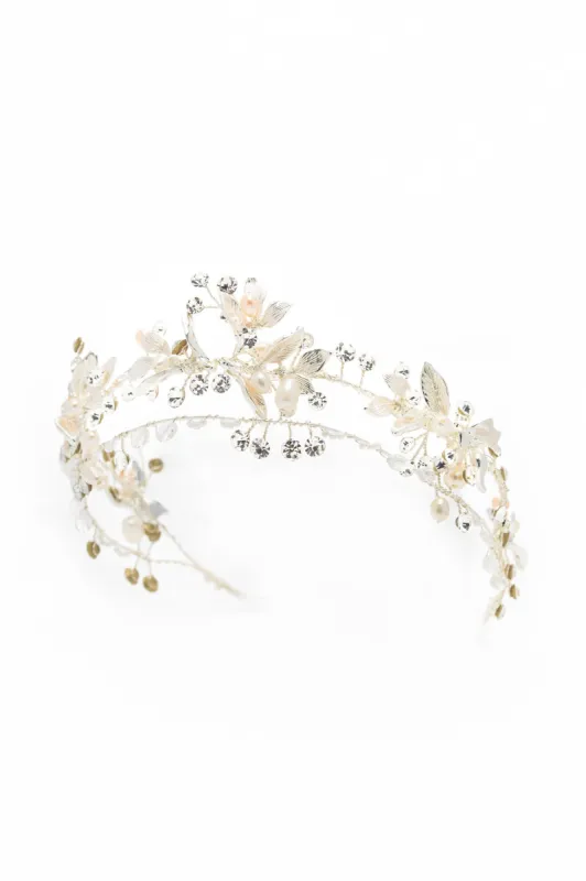 Alloy Headbands with Pearl Rhinestone CH0375 sold by Cocomelody
