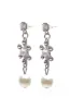 Rhinestone Pearl Wedding Necklace Earrings Jewelry CY0047 sold by Cocomelody